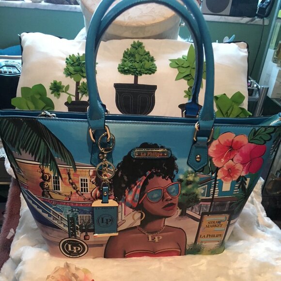 La Philipe Purse Miami Beach Tote Bag. - Picture 1 of 1